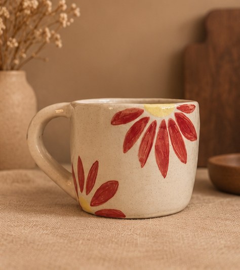 Tasse Marguerite en grès